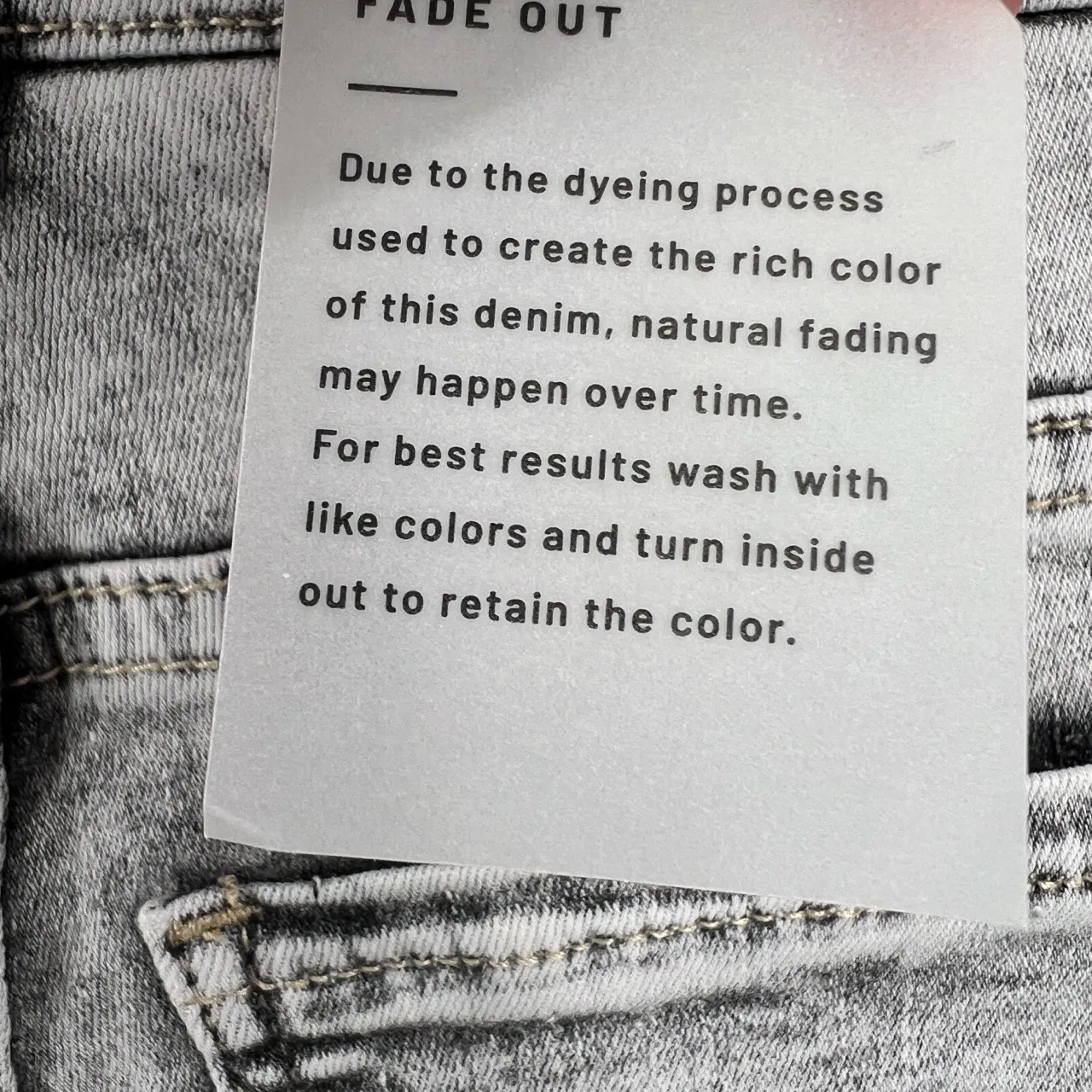 Universal Standard Gray Acid Wash Skinny Jeans Size 00 L Stretch Denim New - Image 6