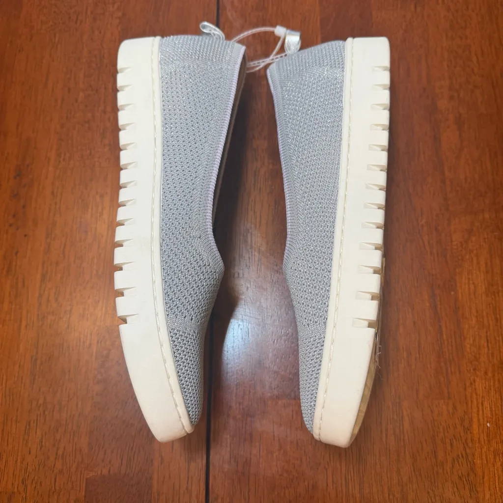 Vionic Uptown Skimmer Knit Flat Light Gray‎ Slip On Shoe NEW Size 9 - Image 7
