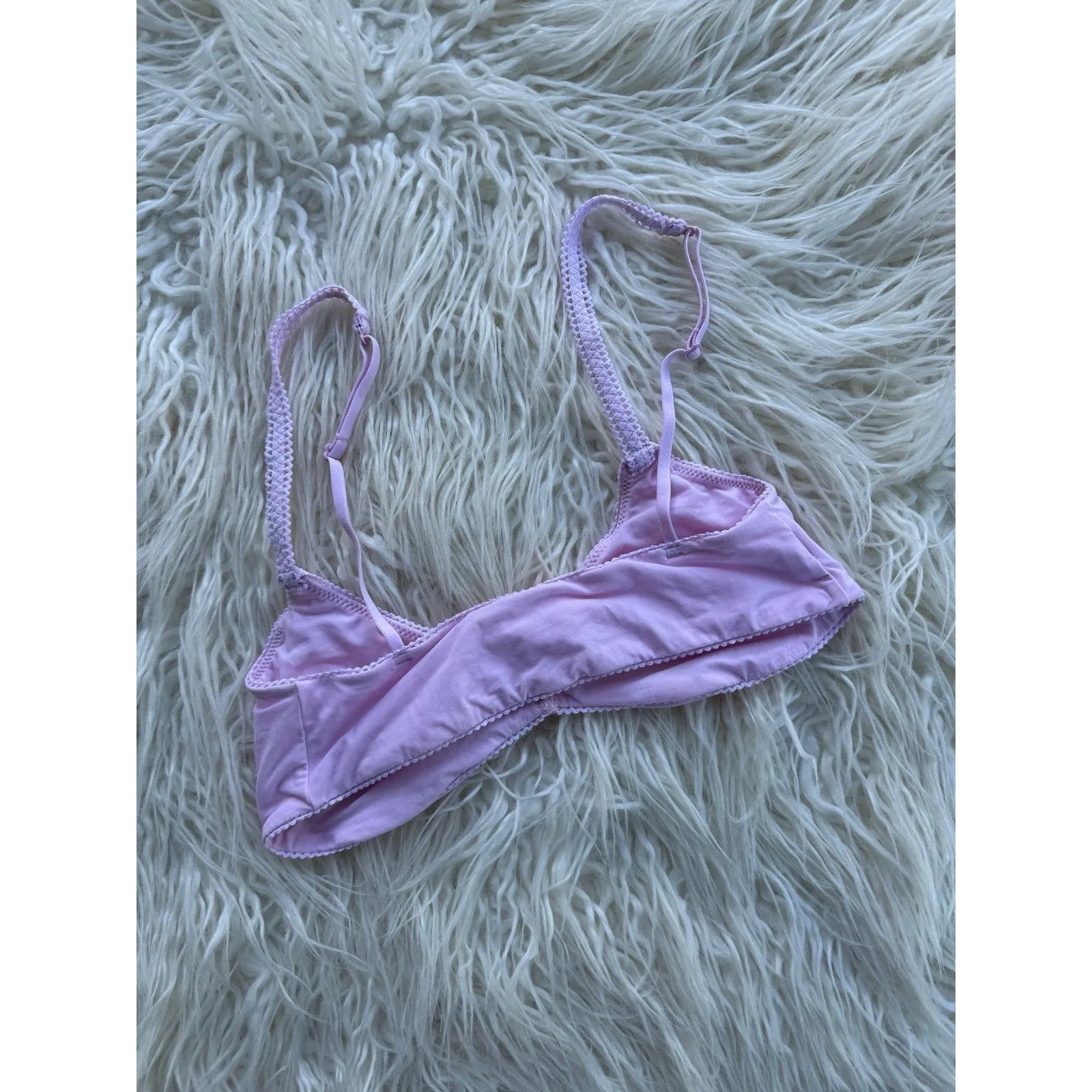 Skims Fits Everybody Picot Skimpy Scoop Bralette Cherry Blossom Size Small - Image 8