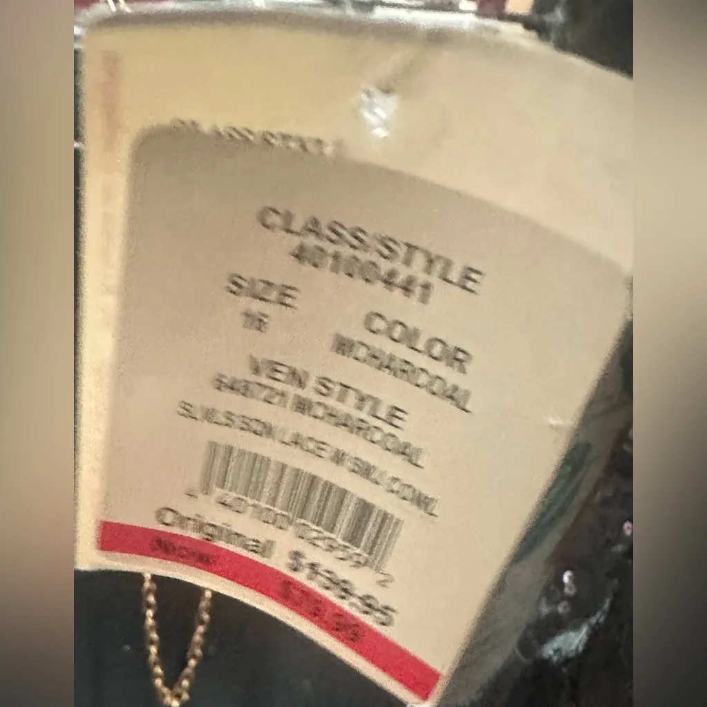 Onyx Nite Charcoal Lace Dress - Image 5