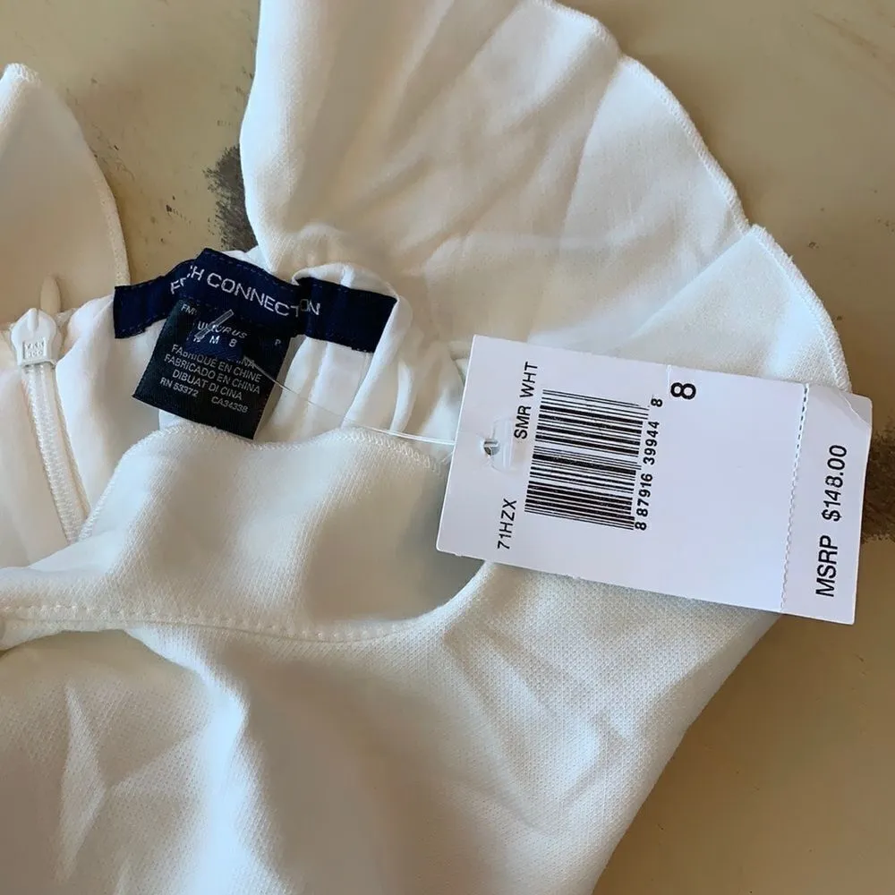 French Connection whisper light ivory dress. Size 2. Retail $148 - Image 6