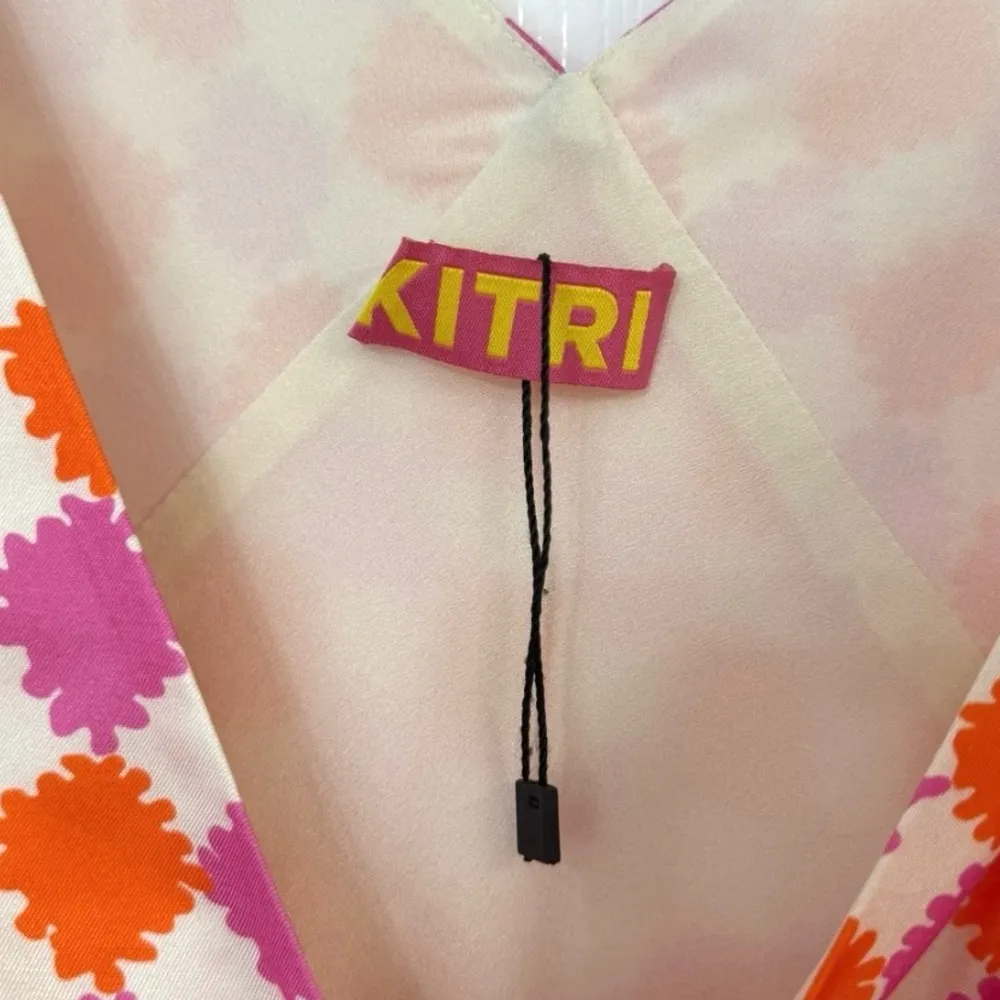 Kitri Womes US 6 Claire Picnic Check Bias Cut Long Slip Dress Empire Waist‎ Pink - Image 7