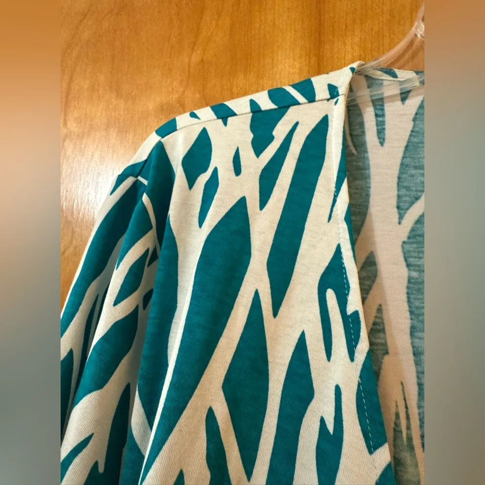 Diane Von Furstenberg DVF Kip Romper Twigg Turquoise NWT Size XL MSRP $468 - Image 6