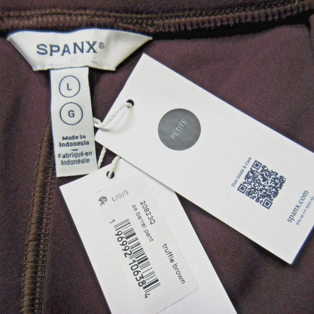 NWT SPANX 20823Q AirEssentials Barrel in Truffle Airluxe Knit Pants L Petite - Image 4