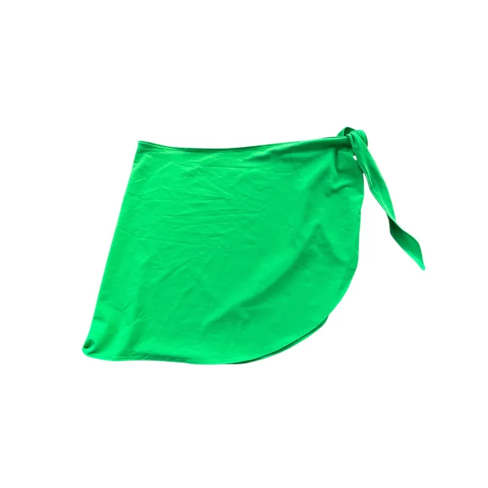 GOOD AMERICAN Neon Green Wrap Sarong Skirt Cover Up Women OS - Image 2