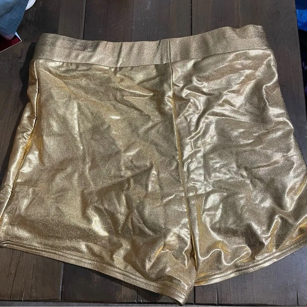 Unique Vintage swim hot pants in Gold - Image 5