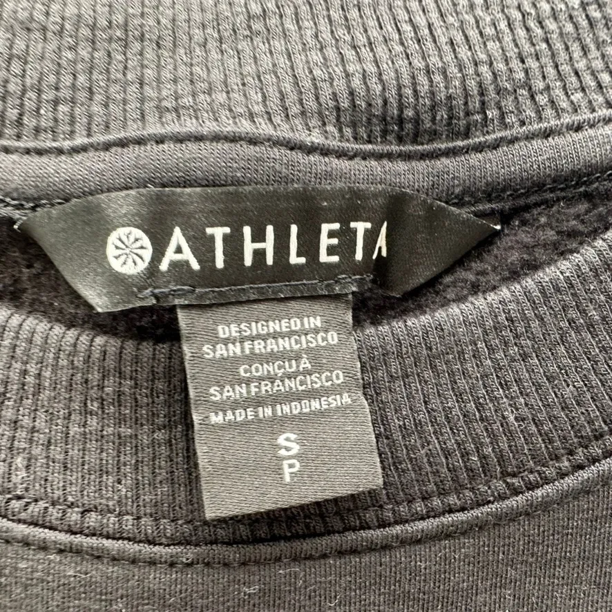 Athleta Coaster Luxe Dress Black Size Small NEW Knee Length Casual Loose Pockets - Image 5