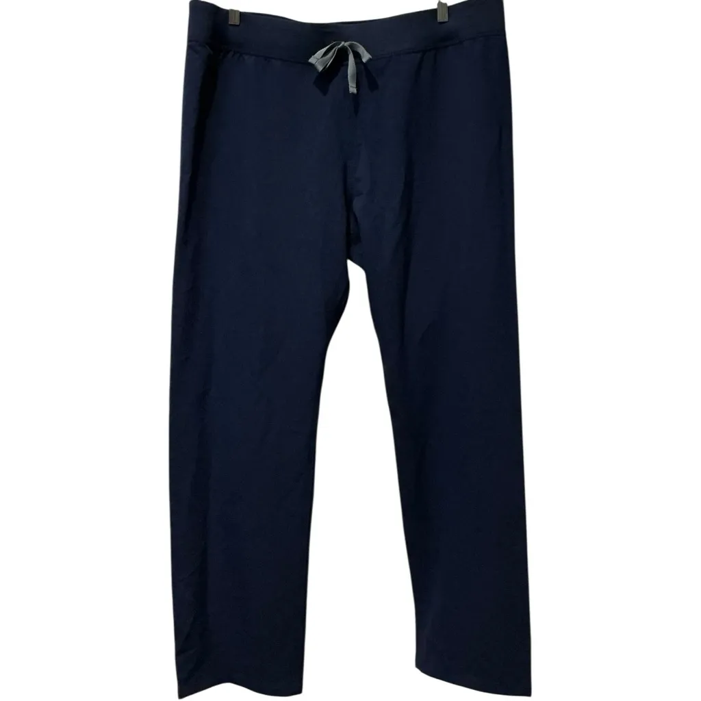 NWT Figs High Waisted Livingston Basic Scrub Pants Navy Size XL - Image 2