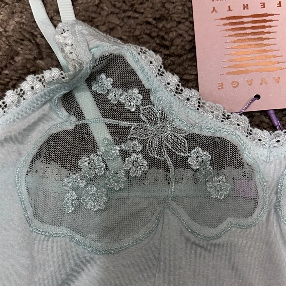 Savage X Fenty Mint Lace Bralette Green Size XS - Image 2