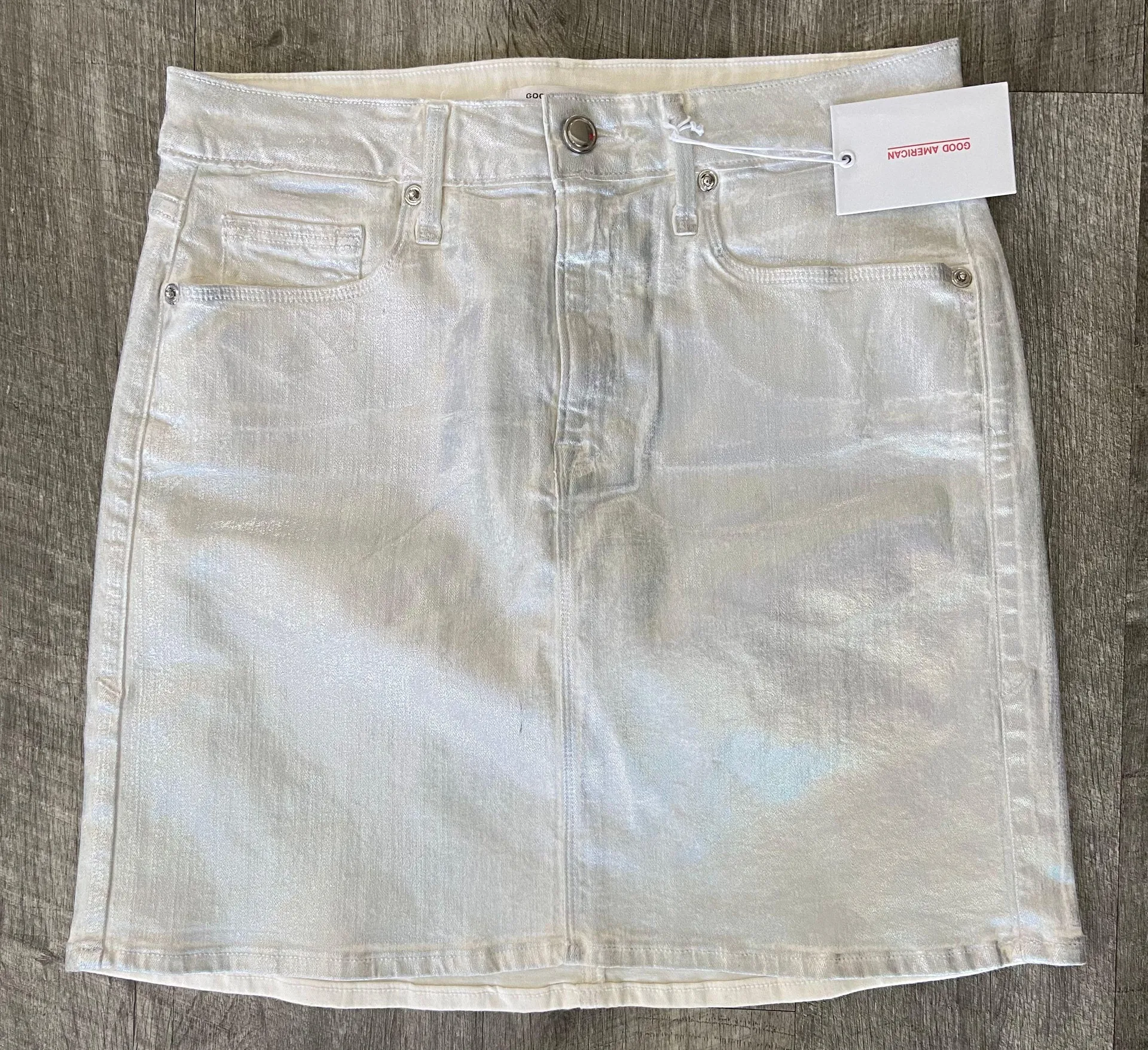 Waxed Iridescent Skirt - Image 3