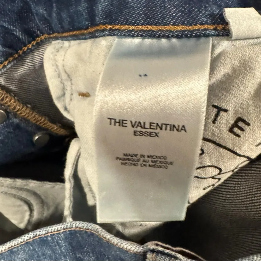 Favorite Daughter Valentina Cuffed Super High Rise Straight Jeans Medium Wash 26 Blue - Image 12