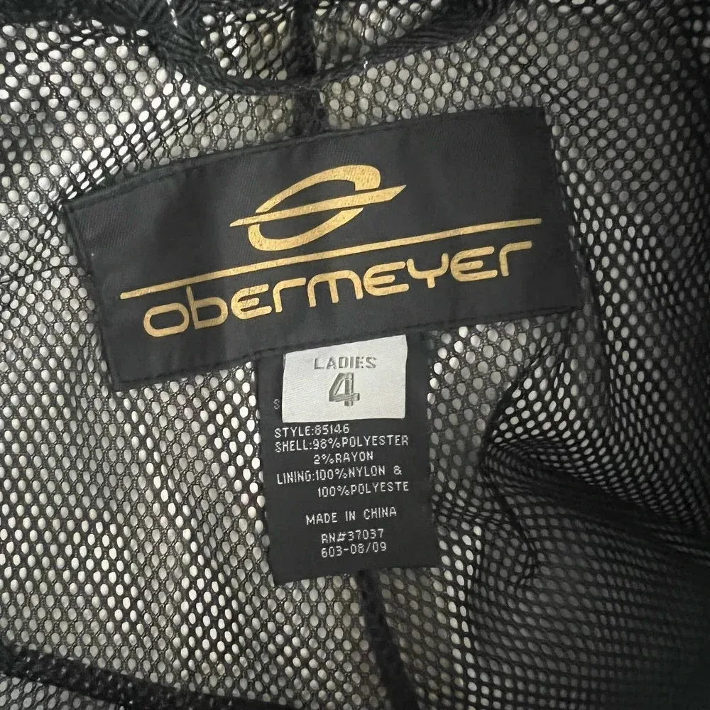Obermeyer Method Shell‎ Plaid Ski Pants Black Windowpane Check Size 4 - Image 11