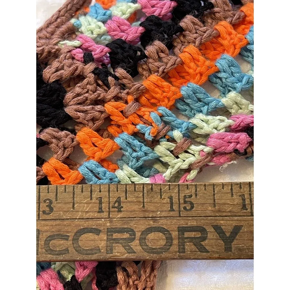 Boho Dress Coverup Crochet S/M Hippie Fringe‎ Festival Beach Hers Collection Size undefined - Image 10
