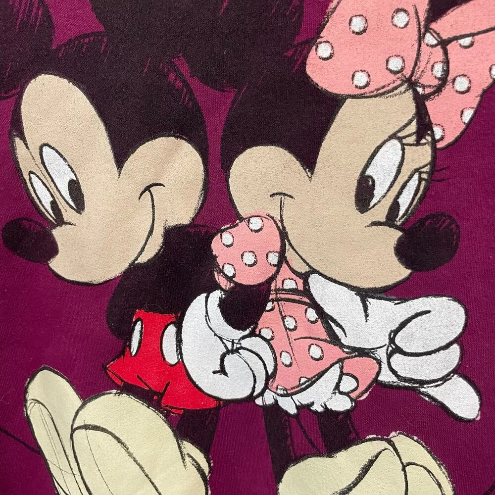 Disney Mickey Mouse Size Medium Graphic Print Hoodie - Image 2