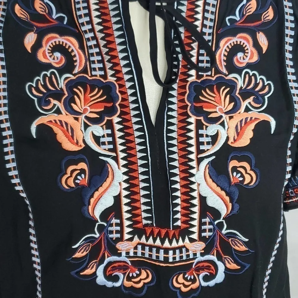 PARKER Black Embroidered Dean‎ Casual Dress - Image 10