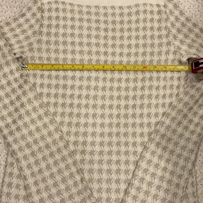 Armani Collezioni Womens Cream Knit Sweater 10 made in Italy Stretch - Image 5