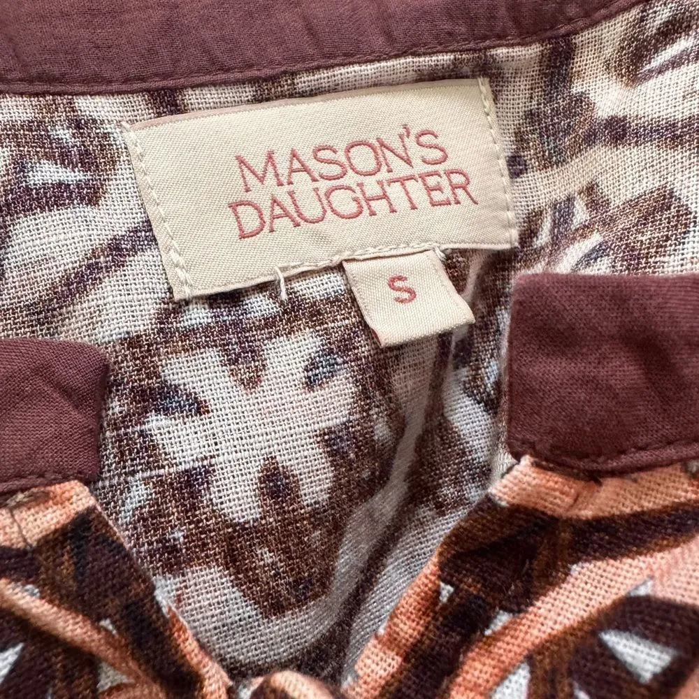 Mason’s Daughter from The Avenue Dress Brown medallion print small - Image 3