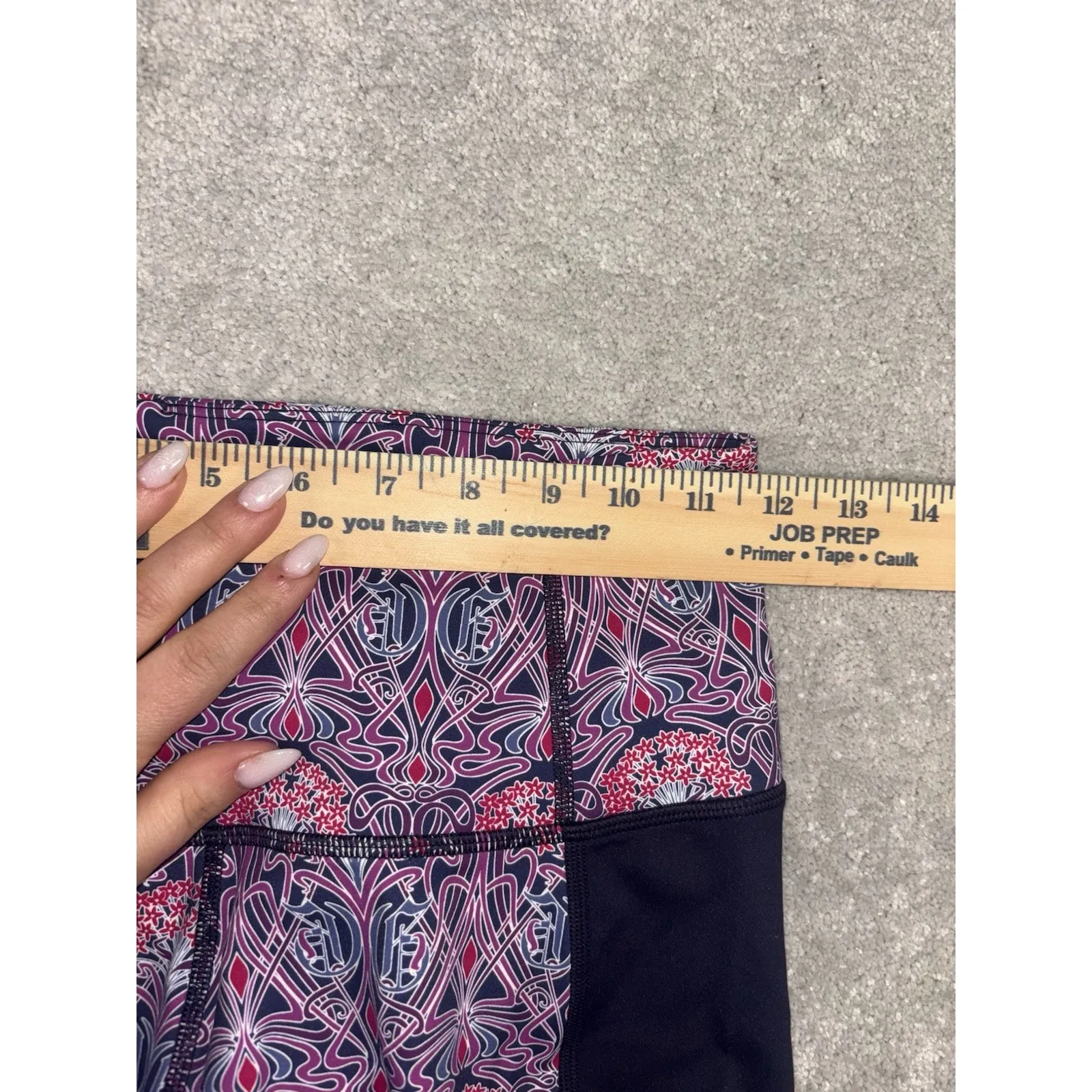 Greyson Leggings Womens Small Floral Nouveau NWT Golf Purple - Image 7