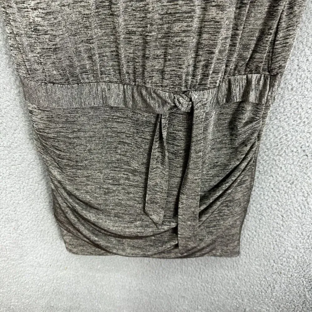 White House Black Market Dress Womens‎ Small Gray Slouchy Drop Waist Cutout Back - Image 5