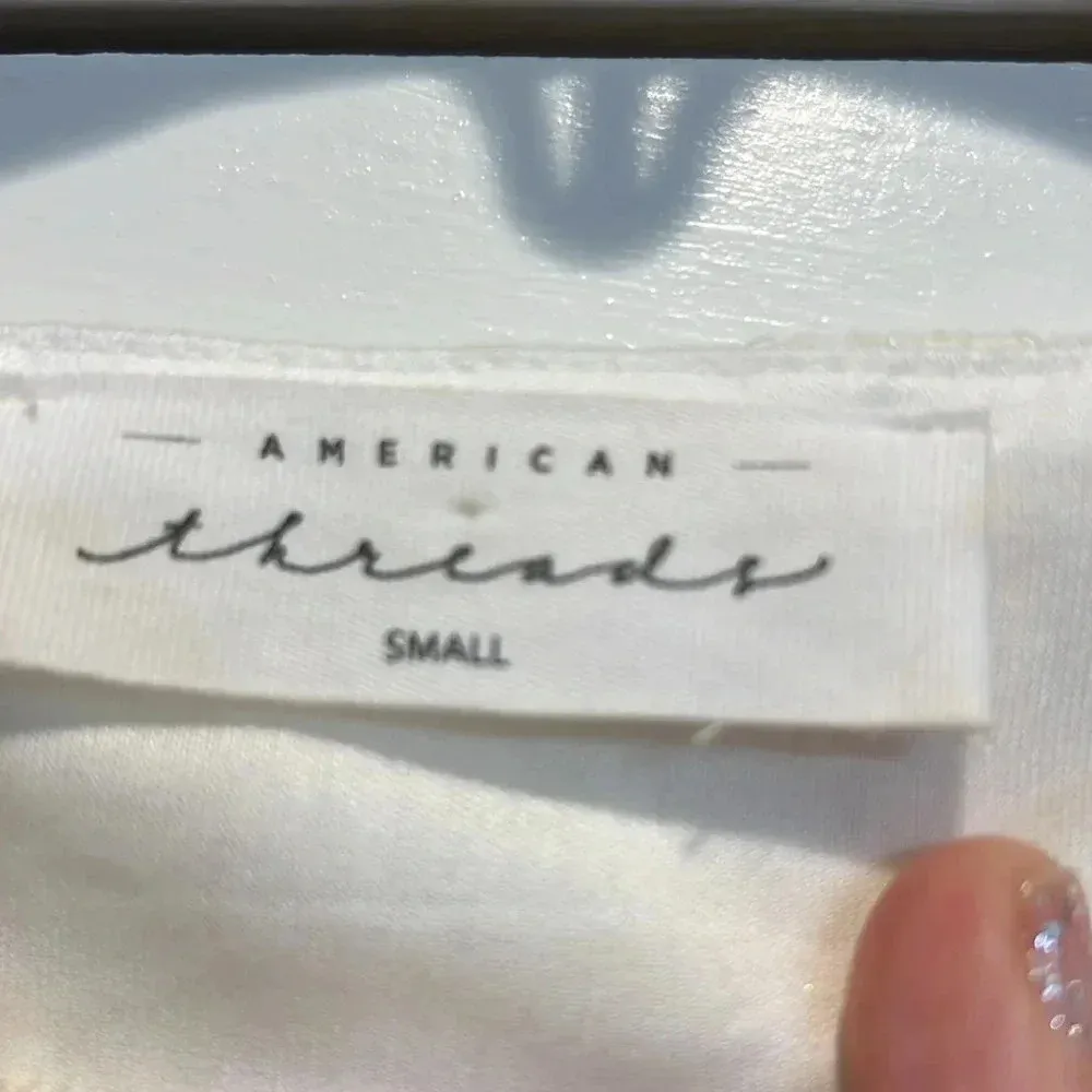 American Threads off white lace dress size small. - Image 6