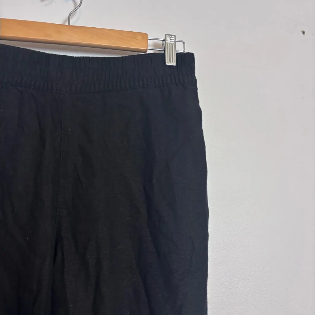Old Navy Women’s Black High-Waisted Linen-Blend Straight Pants - Image 7