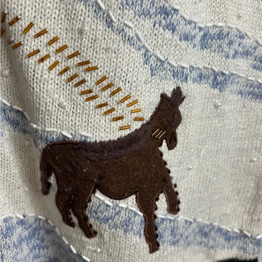 Vintage Bobbie Brooks 1990’s Winter Christmas Thick Knit Sleeveless Chic Sweater Black Size XL - Image 3