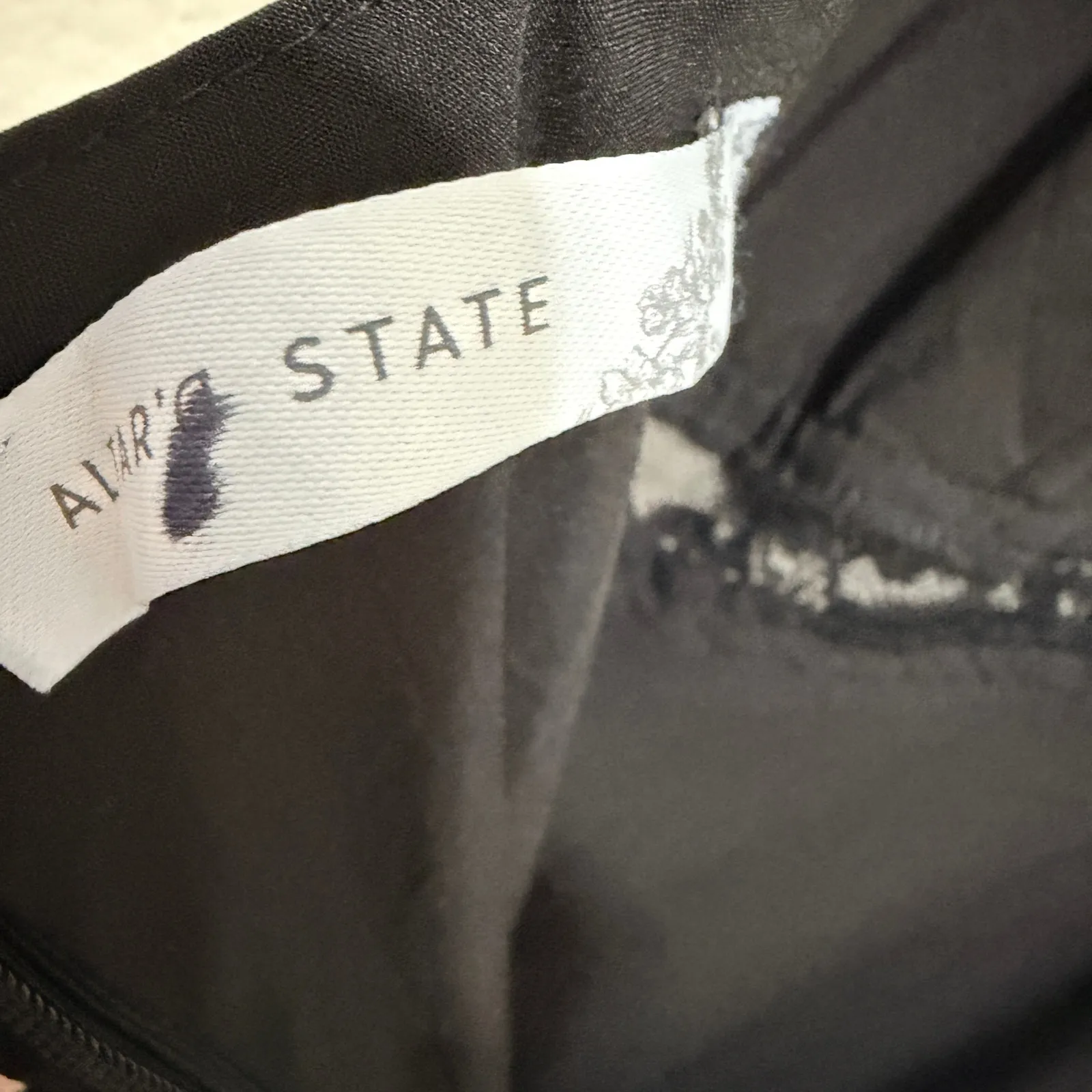 Altar'd State Black Satin Lace Mini Dress Slip Lace Trim Womens Size  XS - Image 3