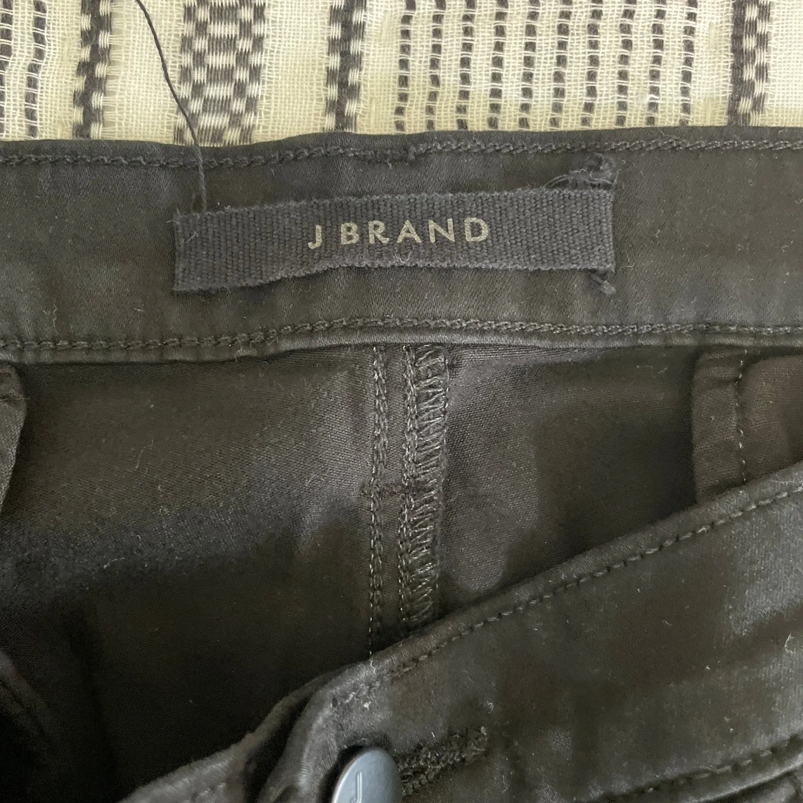 J Brand Arkin Zip Ankle Jogger Pants Black sz 31 Casual Comfy Athleisure Utility - Image 2