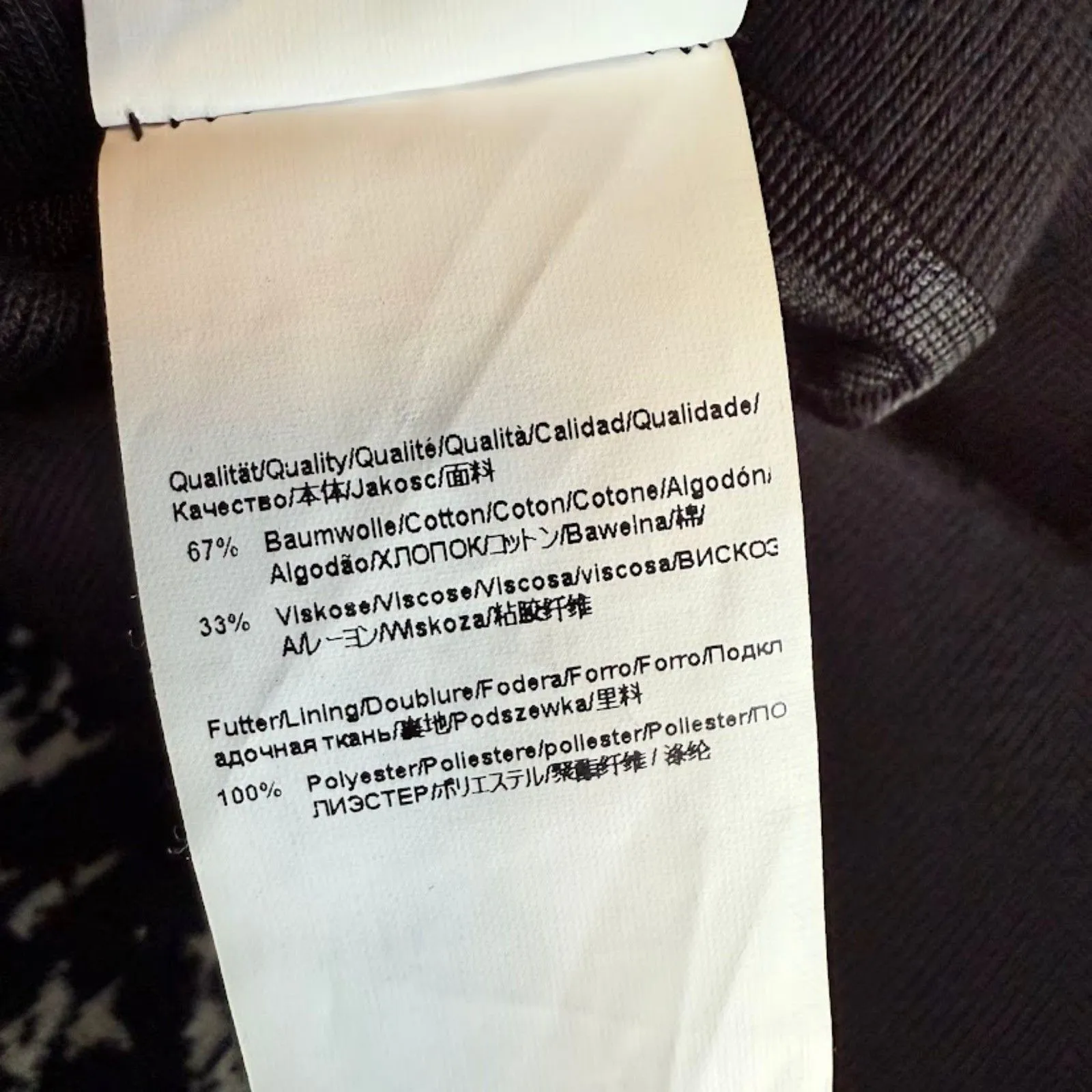 Boss Hugo Boss Knit Abstract Splatter Print Midi Skirt in Black & White size L Size L - Image 7