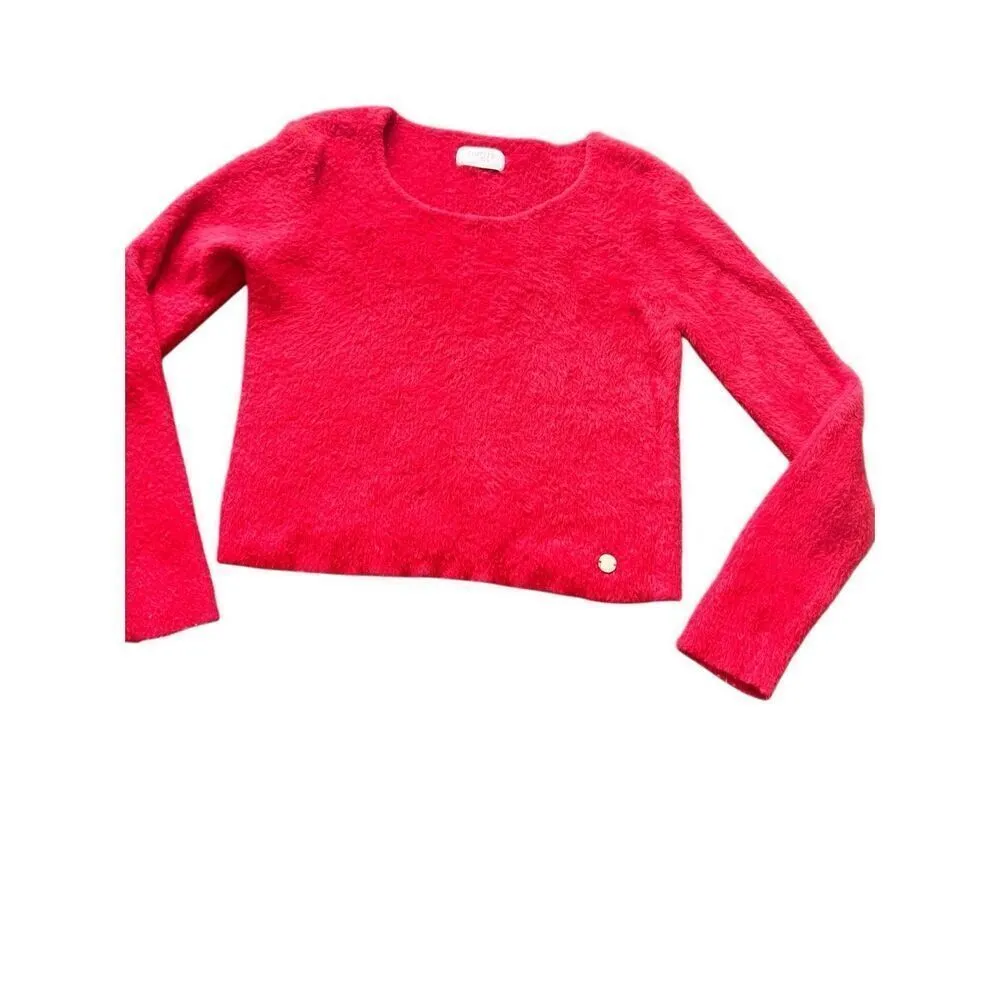 The Limit too cropped Cardigan bolero Sweater size L Red Size L - Image 5