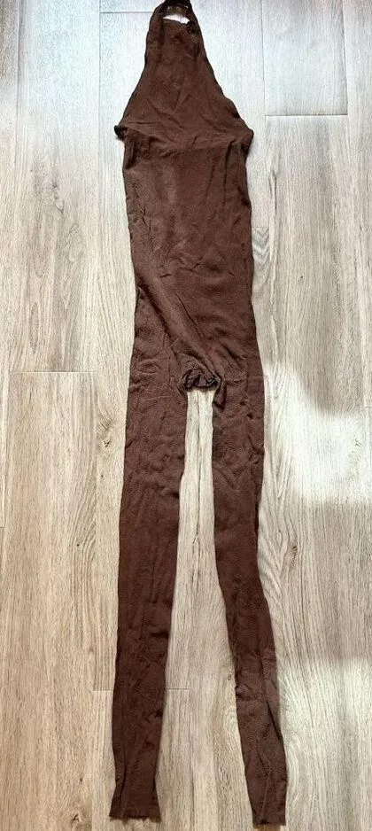 Knit Lace Catsuit in Cocoa Size 2X NWT - Image 3