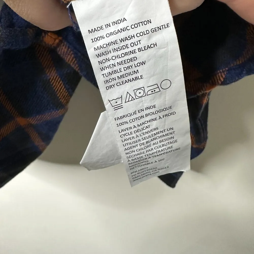 prAna Golden Canyon Flannel Women's Small NEW - Image 3