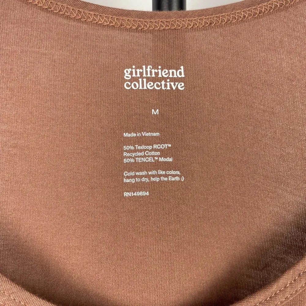 Girlfriend Collective‎ Brown Athletic Athleisure Soft Buttery Tank Top - Image 5