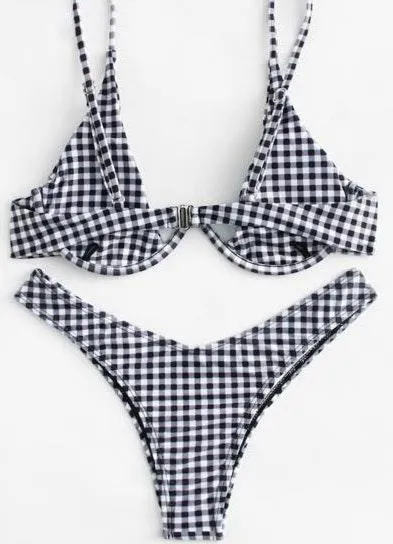SheIn Gingham Bikini - Image 2