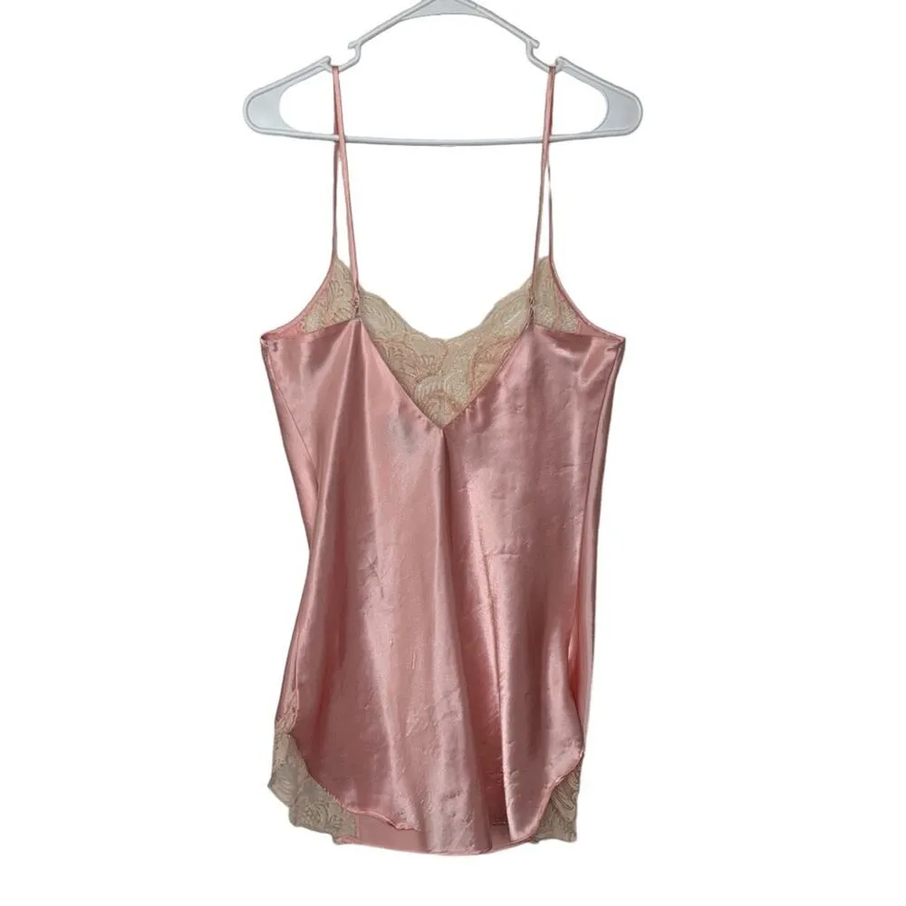 Victorias Secret womens small two piece lingerie robe set pink gold label vtg pa - Image 13