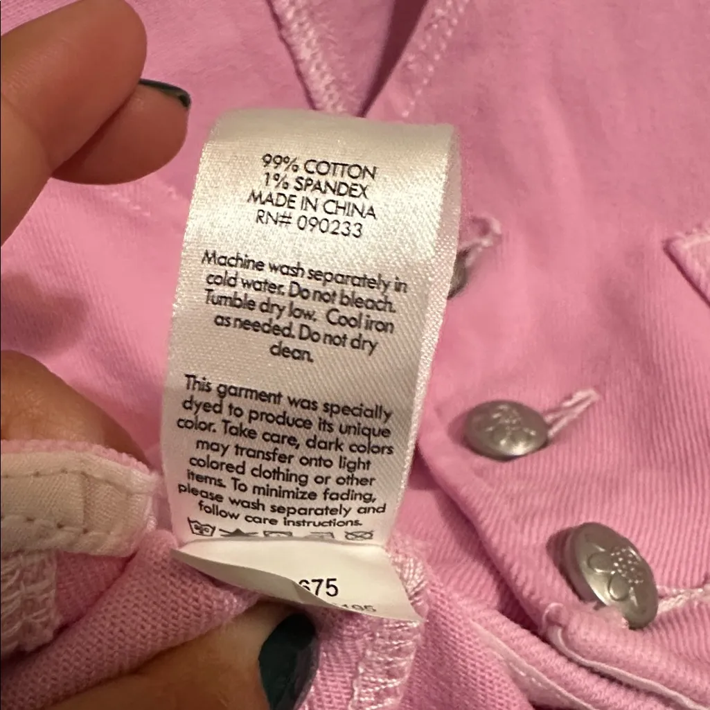 PacSun Fitted Denim Vest new with tags 
Pink Cropped Vest with Button Details M - Image 7