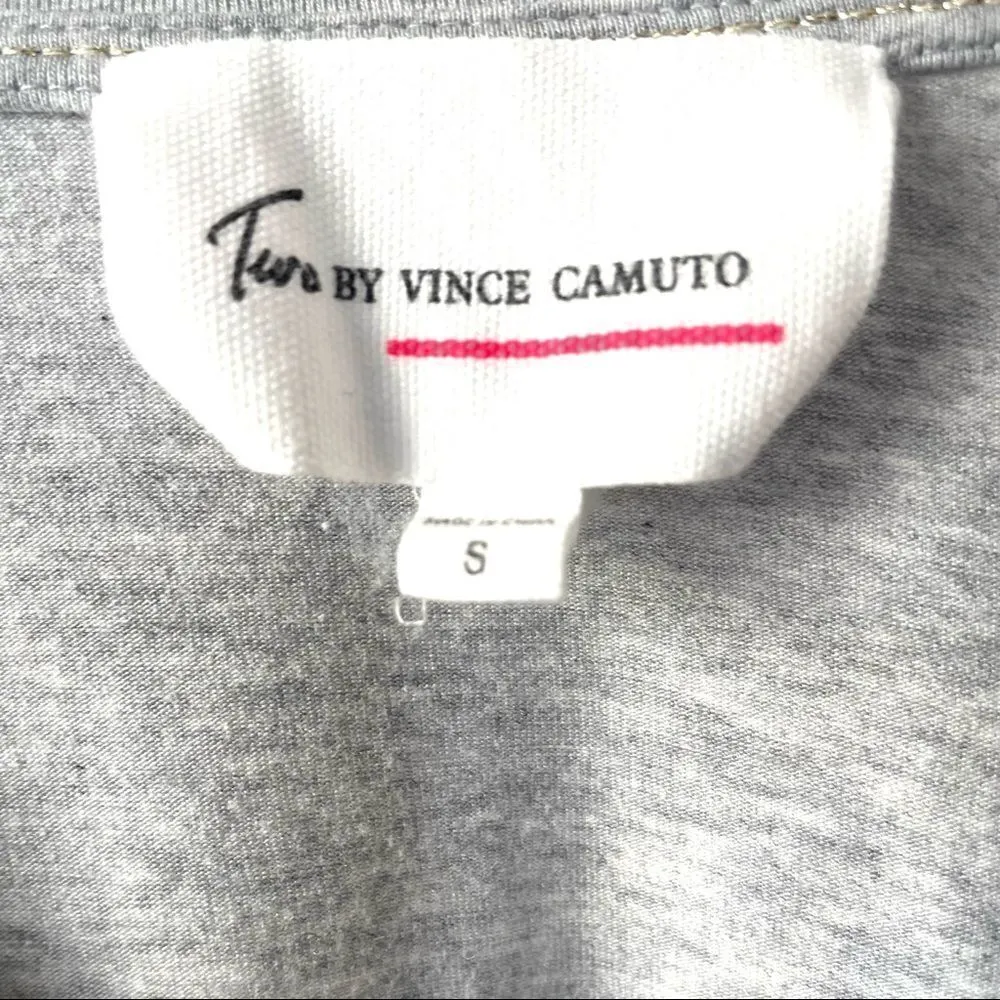 Two by Vince Canuto grey long sleeved V neck top - Image 5