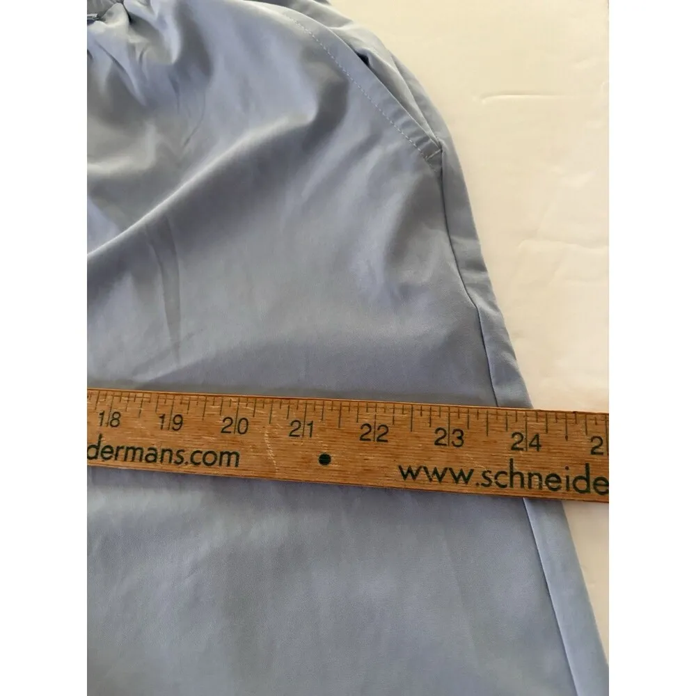 Halara  Breezeful High Waisted Drawstring Joggers Size L Thin Ice Blue Split Hem - Image 15