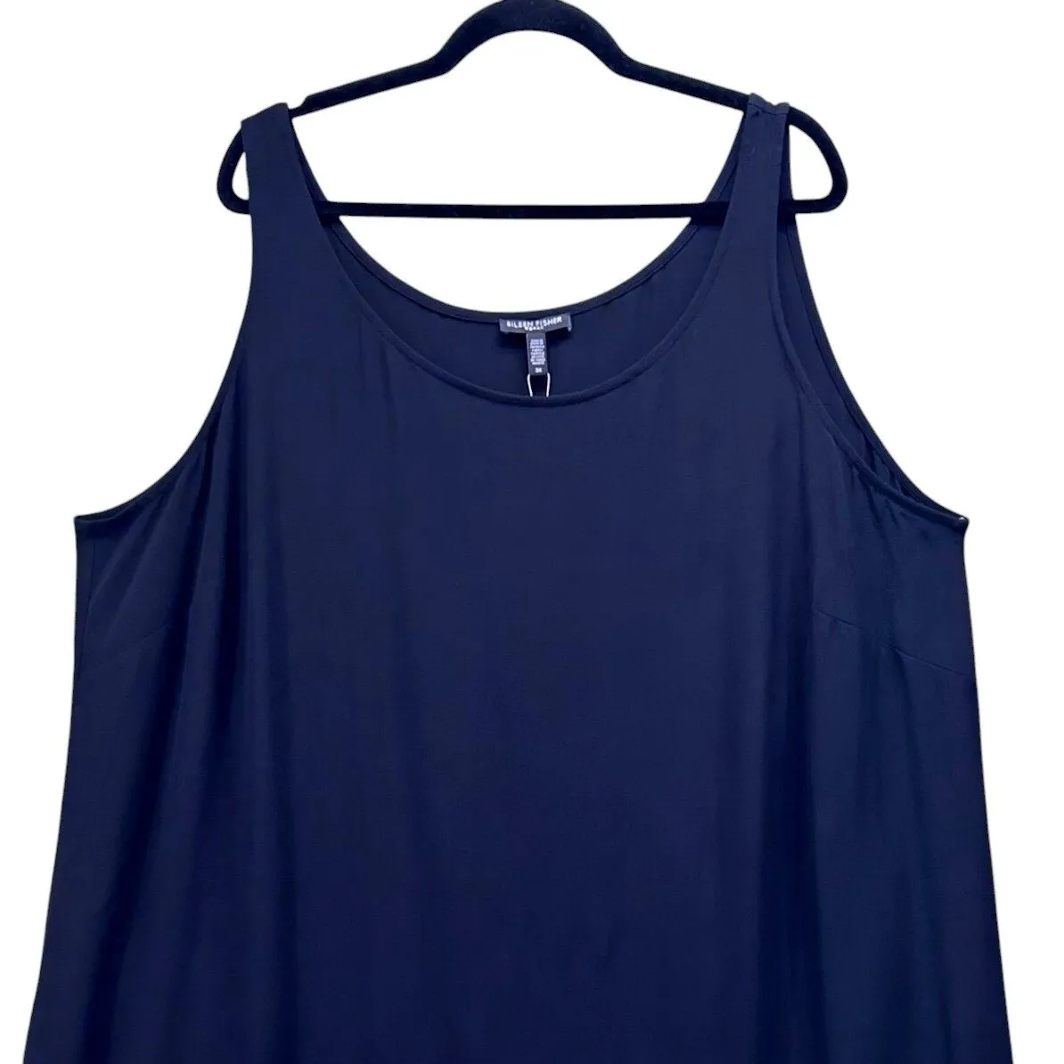 Eileen Fisher Tank Dress 3X Midi Tencel Normcore Simple Comfy Capsule Essential‎ - Image 2