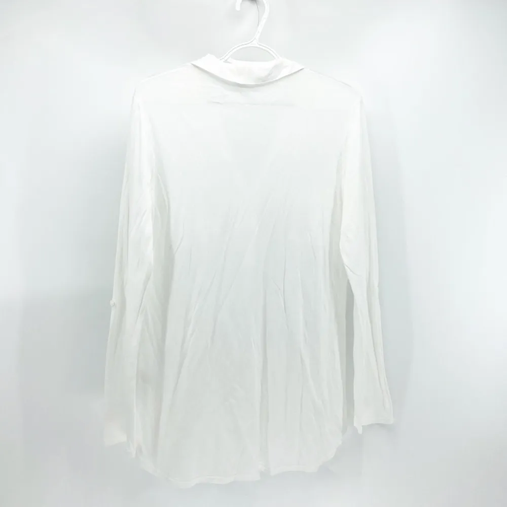 Splendid  white longline top basic - Image 3