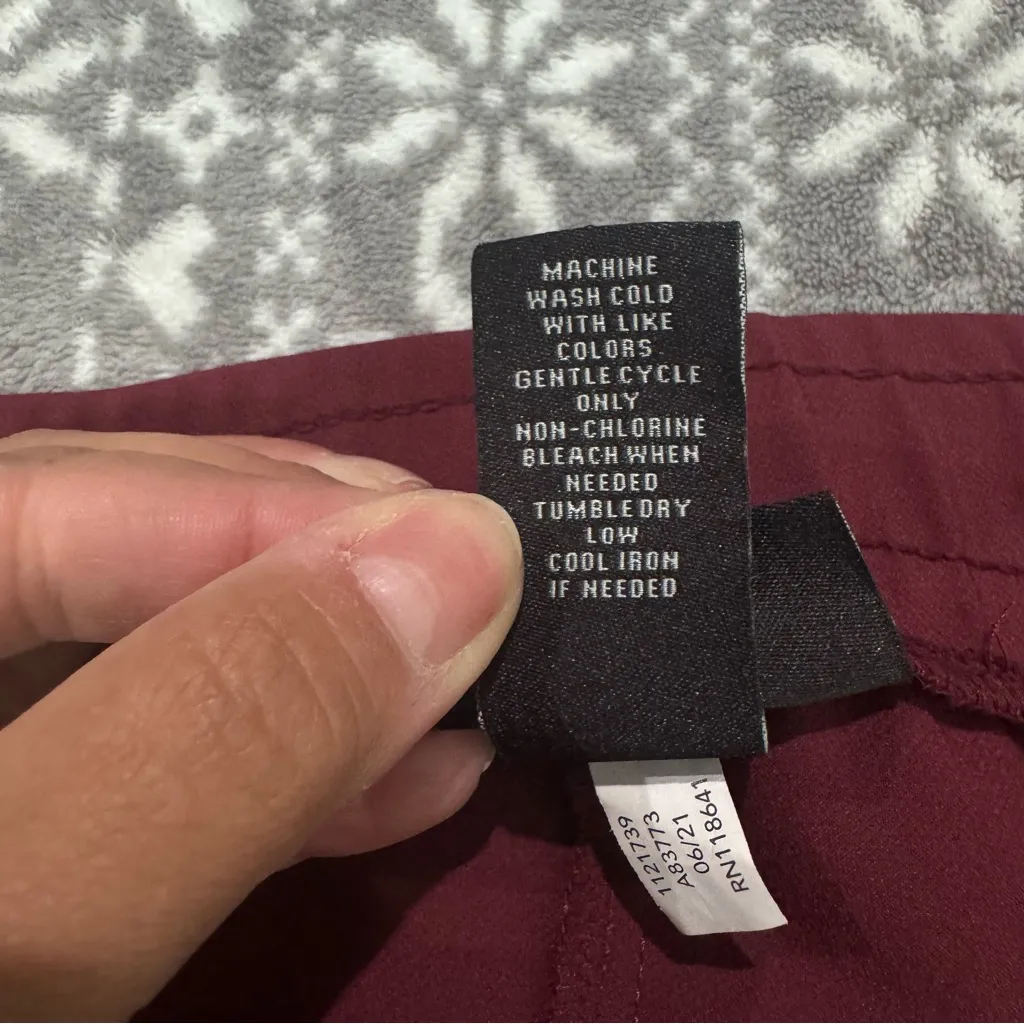 New Lane Bryant On-The-Go‎ Slim Ankle Pant Zinfandel Burgundy Size 26 - Image 7