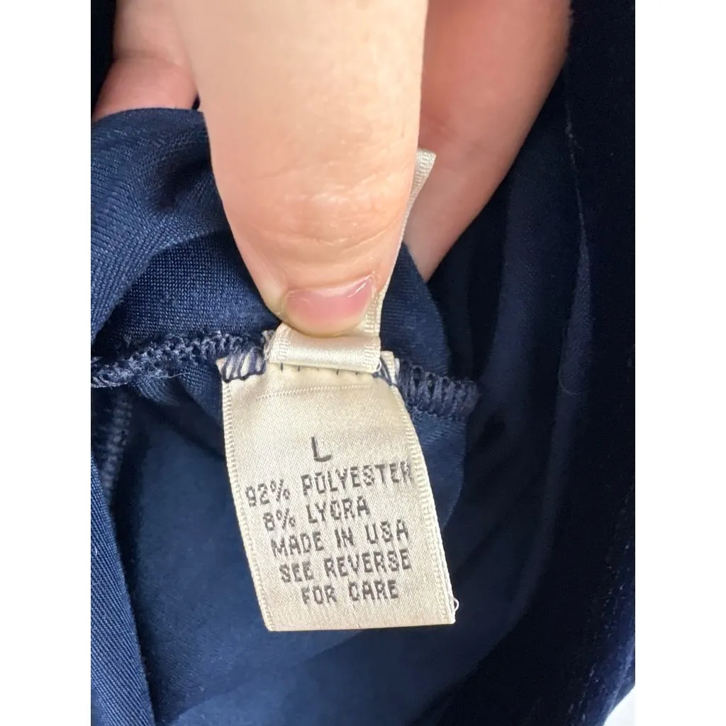 Women’s Nordstrom Large Royal Blue Velvet Short Sleeve shirt - Image 5