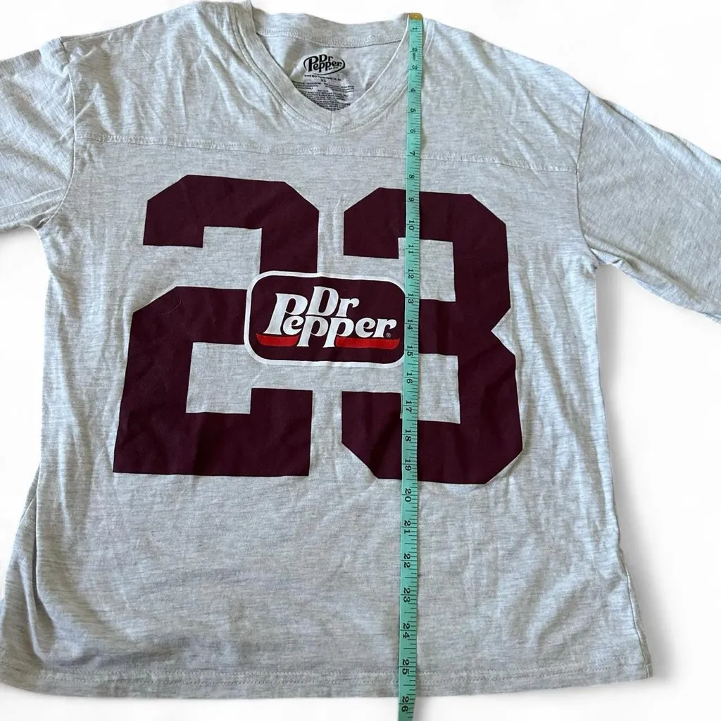 Dr Pepper Gray Graphic Women's Top Size XS - Image 5