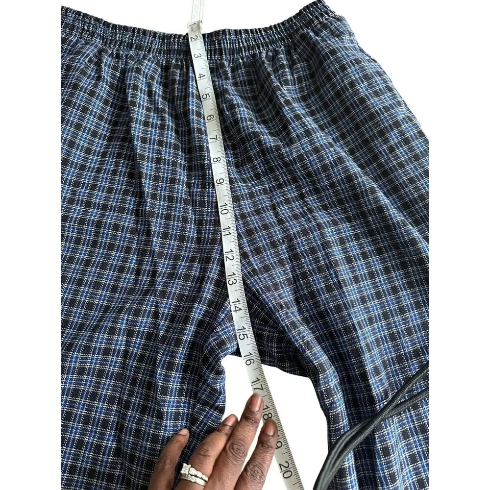 Vintage 80s Alfred Dunner Embroidered Floral Accent Sweater Pant Casual Set Blue Size L - Image 12