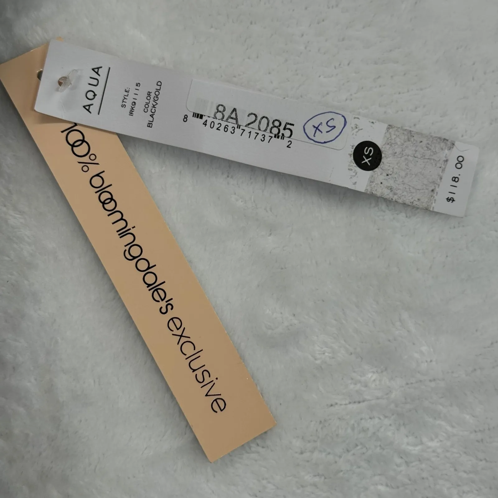 AQUA‎ Halter Jumpsuit Black Gold Polka Dot Bloomingdales Exclusive XS - Image 6