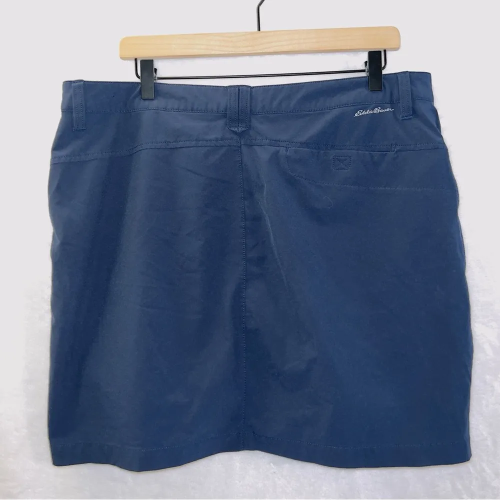 Women's Eddie Bauer Blue Short Lined Athletic Tennis Skirt size 14 - Image 5