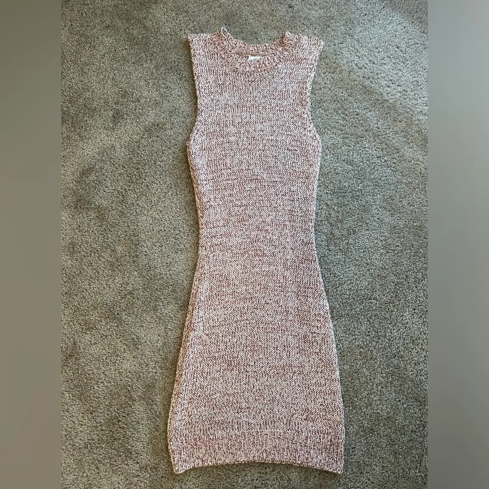 Blue Rain Amora Knit Mini Sweater Tank Rust Dress - Image 3