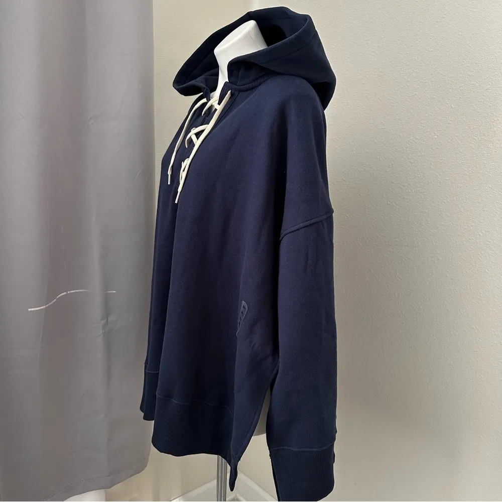 Ralph Lauren Women’s Lace-up Fleece Hoodie Size M/L - Image 12