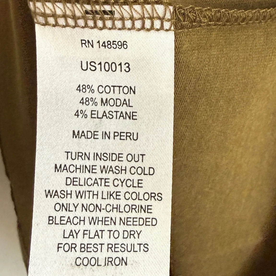 NWT Universal Standard Sz XS Short Sleeve Tee Rex Top Military Olive Green - Image 4