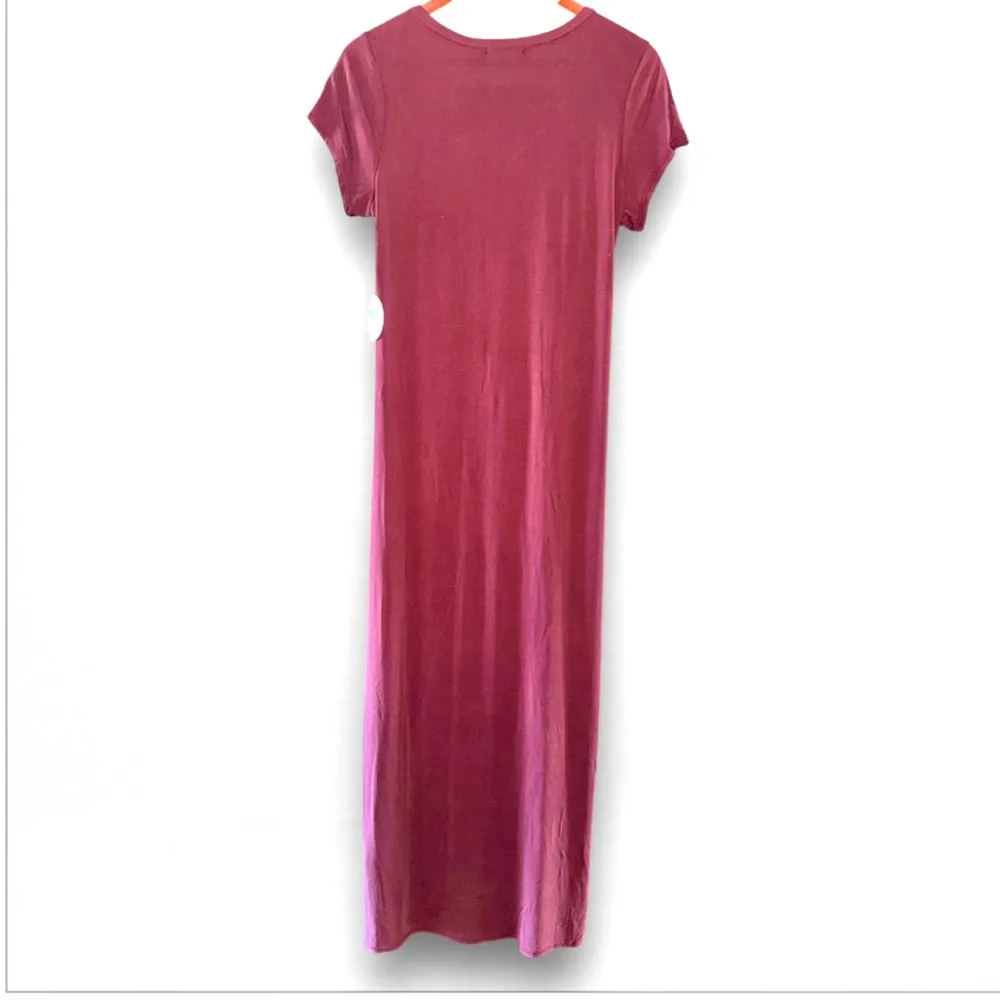 Hummingbird ‎ Burgundy Maxi Dress - Image 5